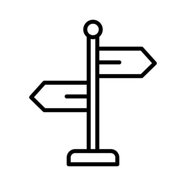 Directional Sign Vector Icon Design — Stock Vector