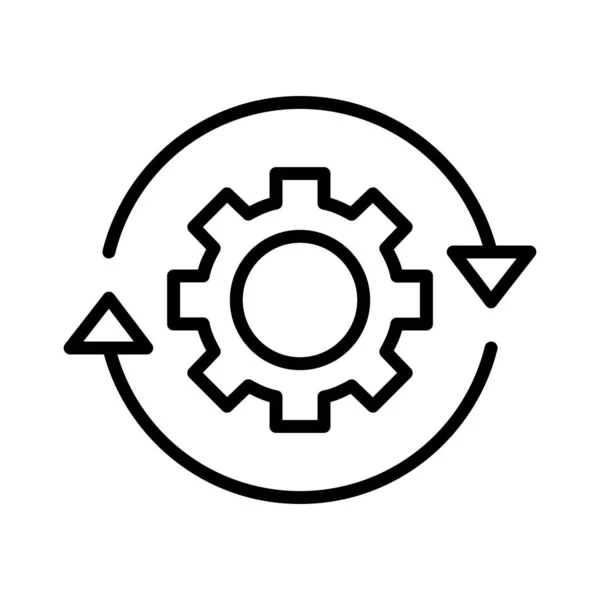 Workflow Vector Icon Design — Stockový vektor