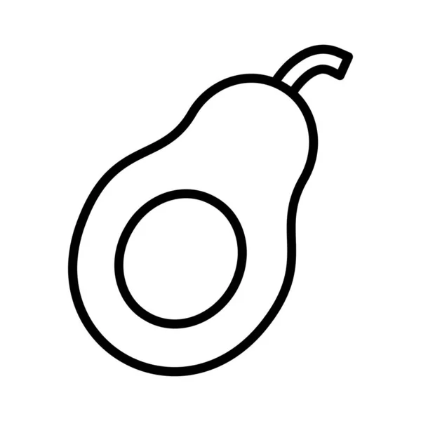 Avocado Vector Icon Design — Stockvektor