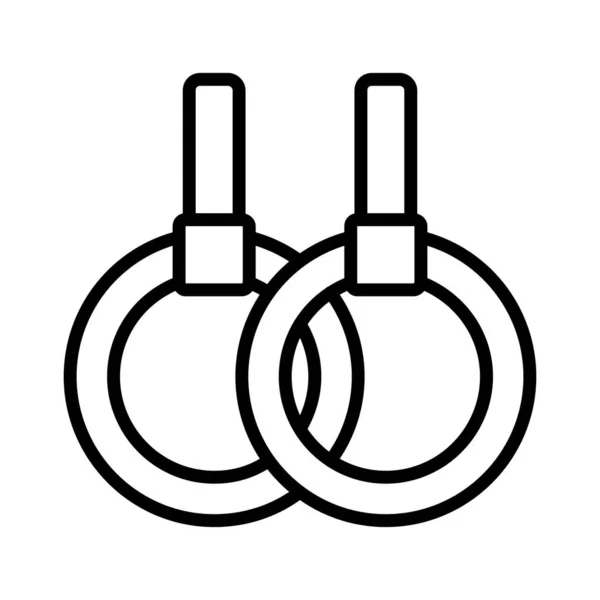 Diseño Icono Vector Cuerda — Vector de stock