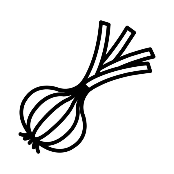 Diseño Del Icono Del Vector Cebolla — Vector de stock
