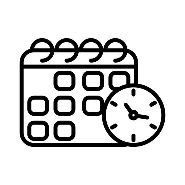 Time Table Vector Icon Design — Stock Vector