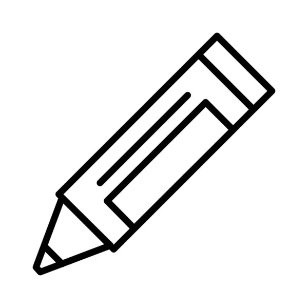 Crayon Vector Icon Design — Vettoriale Stock