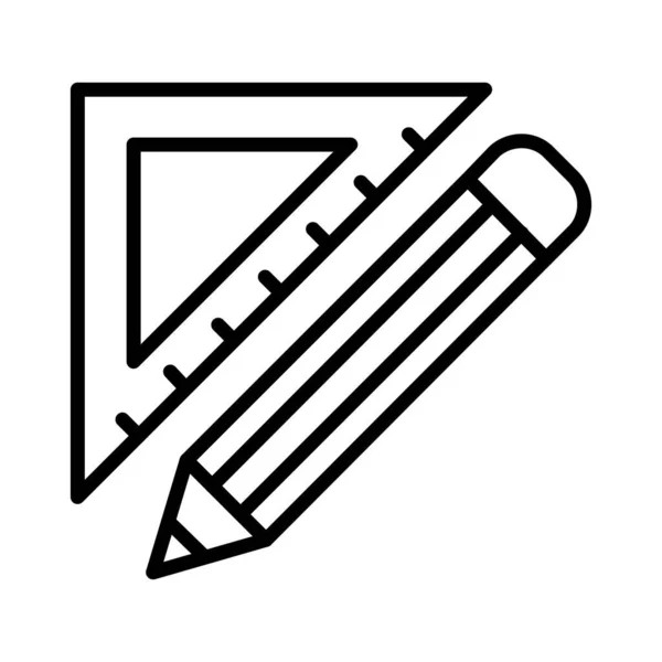 Protractor Vector Icon Design — Vettoriale Stock