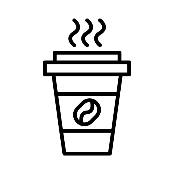 Coupe Café Vectoriel Icône Design — Image vectorielle