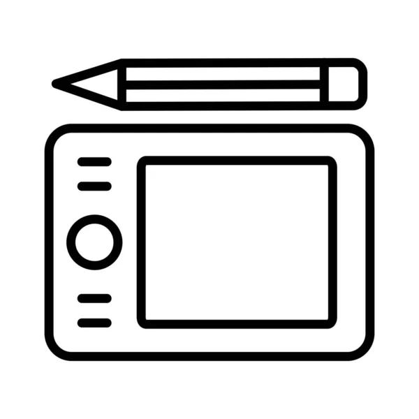 Diseño Gráfico Del Icono Del Vector Tableta — Vector de stock