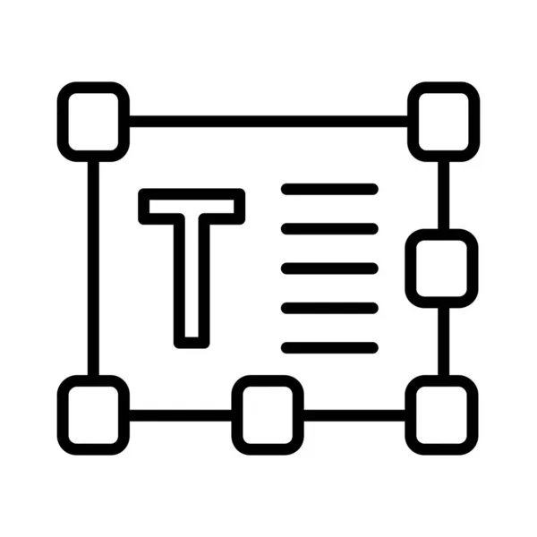 Tekstverwerker Vector Icon Design — Stockvector