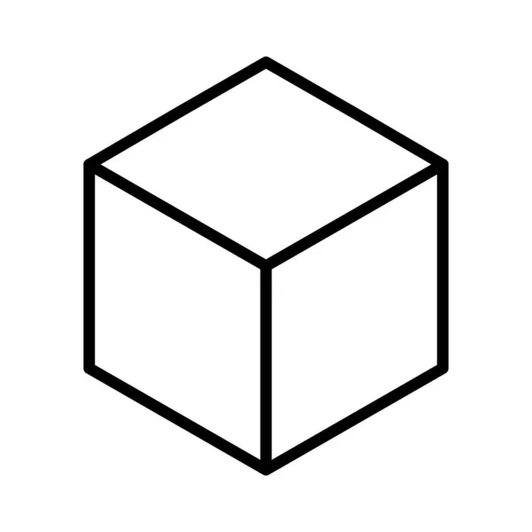 Cube Vector Icon Design — Vetor de Stock