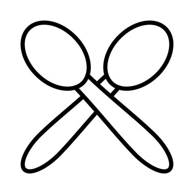 Kaşık vektör simgesi tasarım