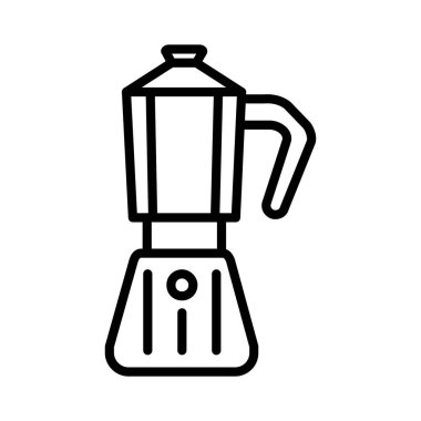 Moka kap Vektör Simgesi Tasarımı