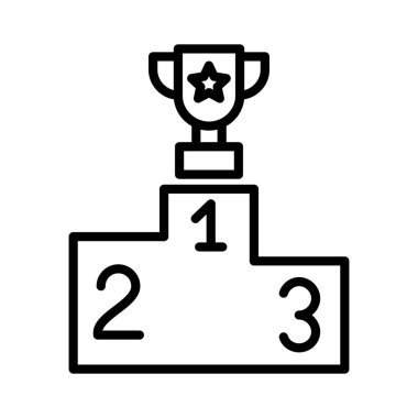 Podium Vector Icon Design