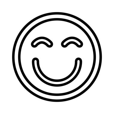 Smiley Vektör Simgesi Tasarımı