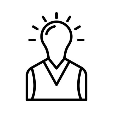 Vektör simgesi tasarım düşünüyorum