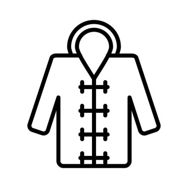 Yağmurluk Vektör Simgesi Tasarımı