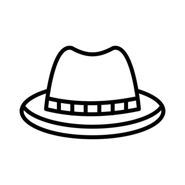 Fedora Vektör Simgesi Tasarımı