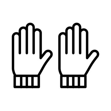 Eldiven Vektörü Simgesi Tasarımı