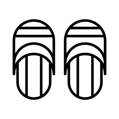 Slippers Vector Icon Design
