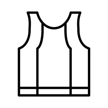 Undershirt Vektör Simgesi Tasarımı