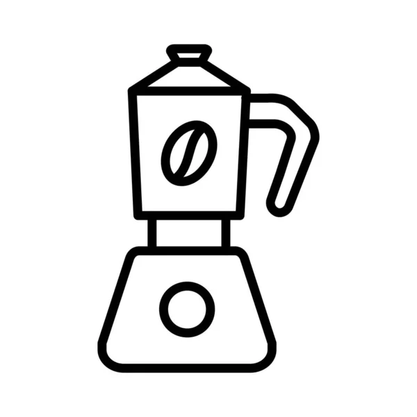 Koffie Pot Vectoricoon Ontwerp — Stockvector