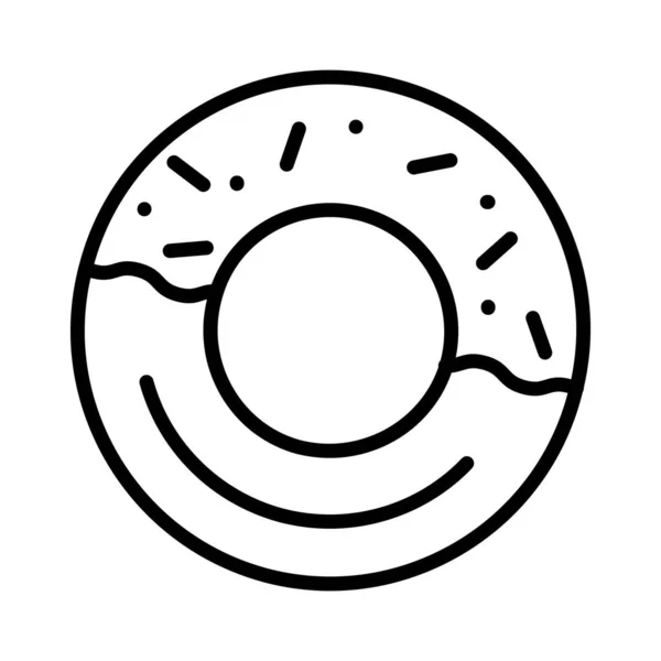 Conception Icône Vectorielle Donut — Image vectorielle