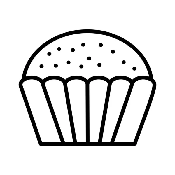 Muffin Vektor Ikon Dizájn — Stock Vector