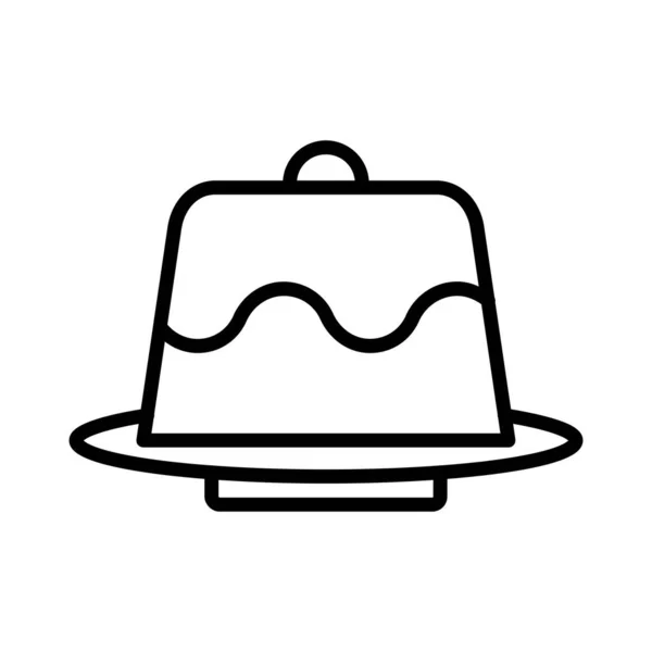 Lava Cake Vector Icon Design — Stockvektor