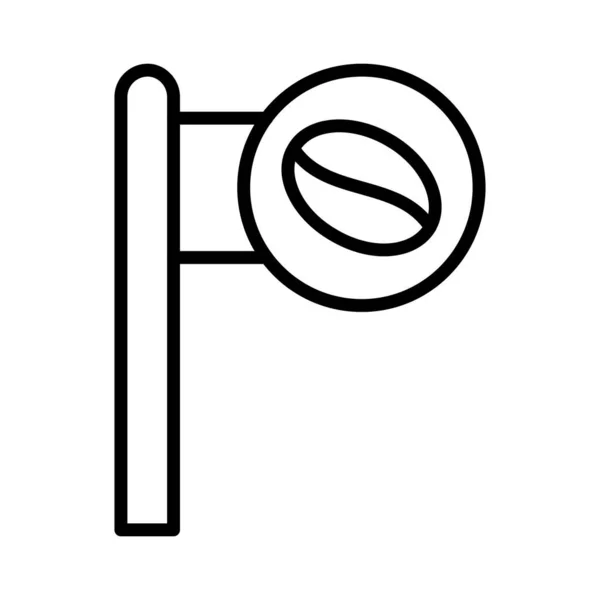 Letrero Vector Icono Diseño — Vector de stock