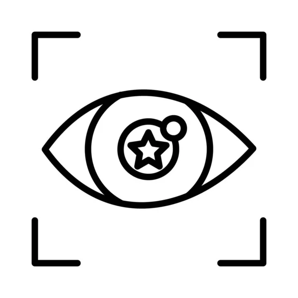 Vision Vector Icon Design — Vettoriale Stock