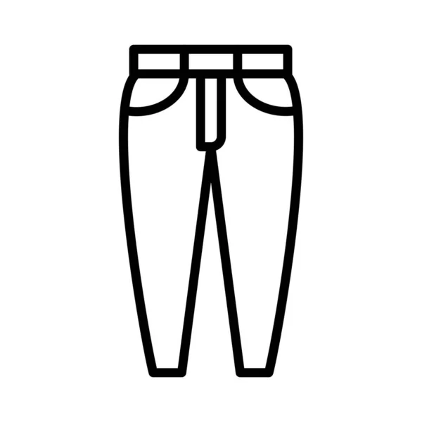 Jeans Vector Ícone Design — Vetor de Stock