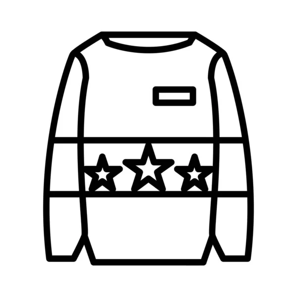 Suéter Vector Icono Diseño — Vector de stock