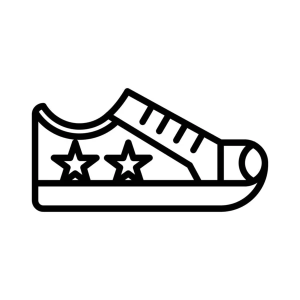 Sneaker Vector Ícone Design — Vetor de Stock