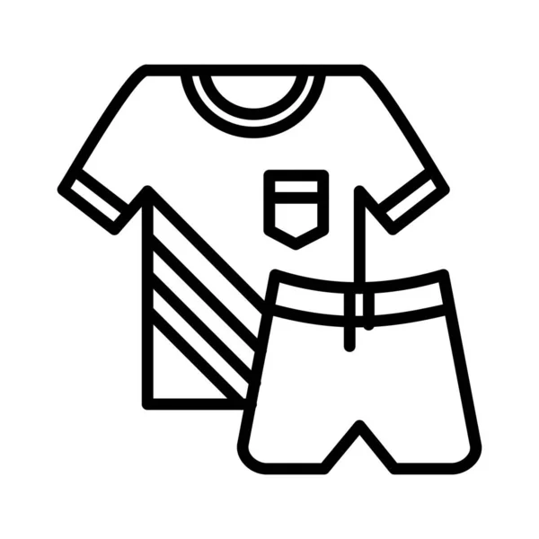 Conception Icône Vectorielle Vêtements Sport — Image vectorielle