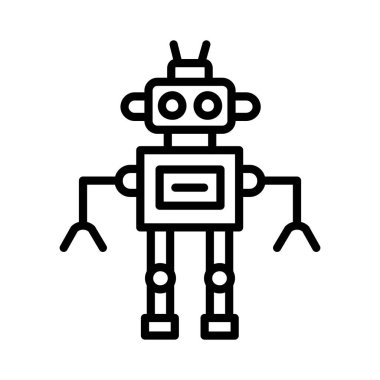 Robot vektör simgesi tasarımı