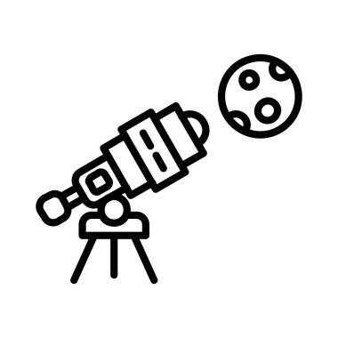 Telescope Vector Icon Design