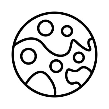 Mars Vektör Simgesi Tasarımı