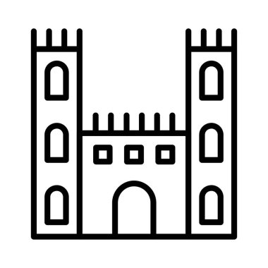 Castle Vektör Simgesi Tasarımı