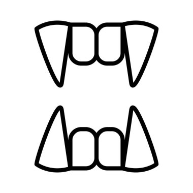 Vampir Vektör Simgesi Tasarımı