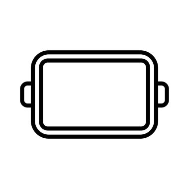 Pişirme Tepsisi Vektör Simgesi Tasarımı