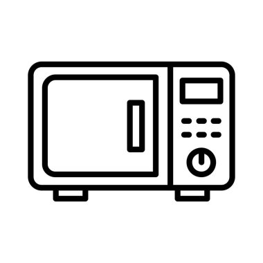 Mikrodalga fırın Vektör Simgesi Tasarımı