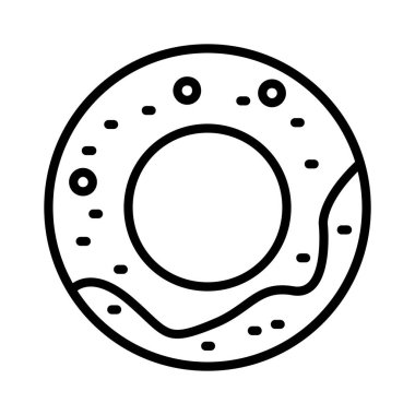 Donut Vektör Simgesi Tasarımı