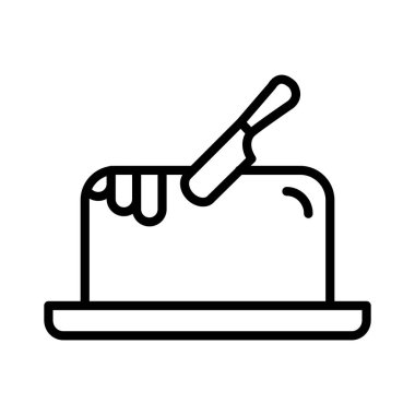 Tereyağı Vektörü Simgesi Tasarımı