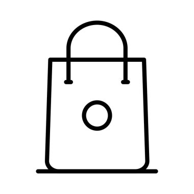 Alışveriş poşeti vektör simgesi tasarımı