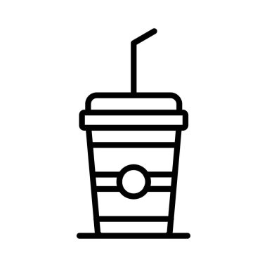 Yumuşak İçecek Vektör Simgesi Tasarımı