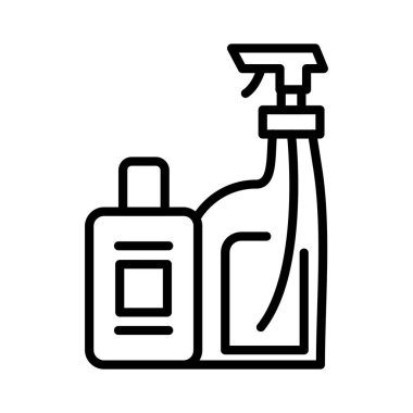 Temizlik Ürünleri Vektör Simgesi Tasarımı