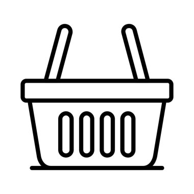 Sepet Vektörü Simgesi Tasarımı