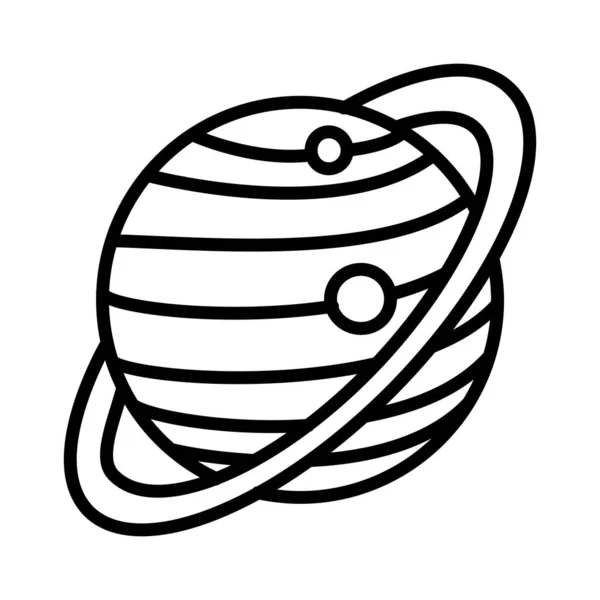 Conception Icône Vectorielle Saturne — Image vectorielle
