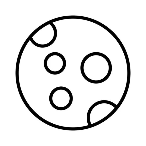 Conception Icône Vectorielle Surface Lune — Image vectorielle