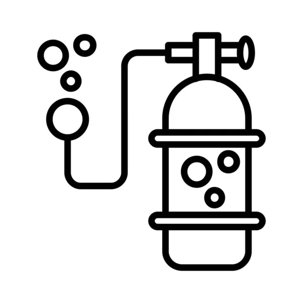 Cilindro Oxigênio Vector Icon Design — Vetor de Stock