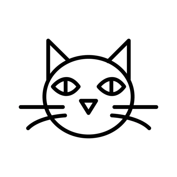 Black Cat Vector Icon Design — Stock Vector