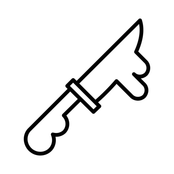 Knife Vector Icon Design — Vettoriale Stock